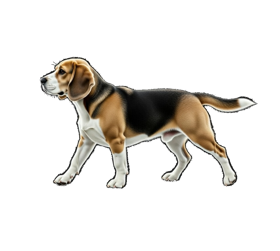 Erwachsener Hund fuer Gesundheitscheck